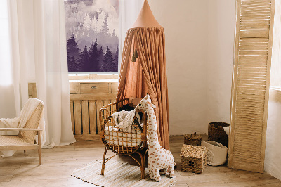 Store intérieur fenêtre pour montagnes peintes