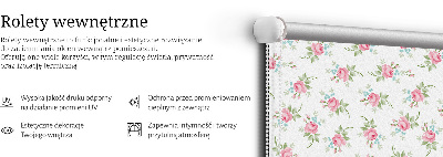Store intérieur fenêtre en roses