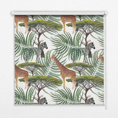 Animaux et arbres pour store intérieur