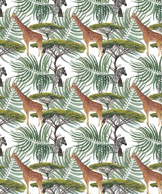 Animaux et arbres pour store intérieur
