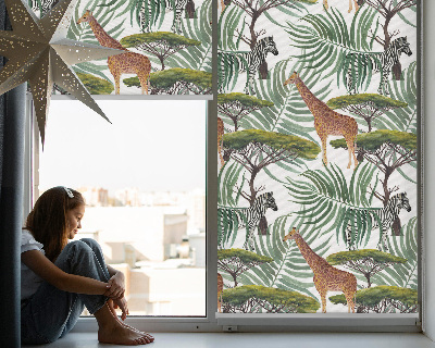 Animaux et arbres pour store intérieur