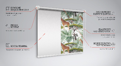 Animaux et arbres pour store intérieur