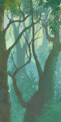 Arbres pour une fenêtre d’intérieur