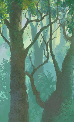 Arbres pour une fenêtre d’intérieur