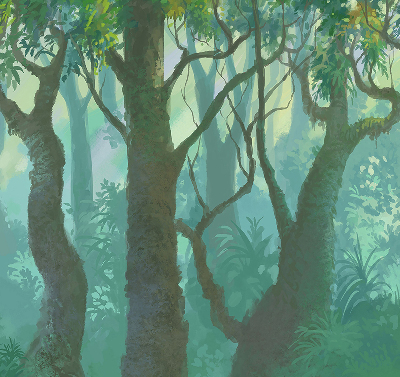 Arbres pour une fenêtre d’intérieur