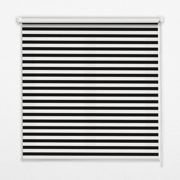 Store intérieur avec rayures noires