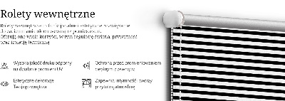 Store intérieur avec rayures noires