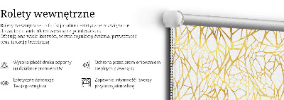 Store enrouleur motif jaune