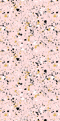 Store intérieur fenêtre avec des taches de peinture sur fond rose