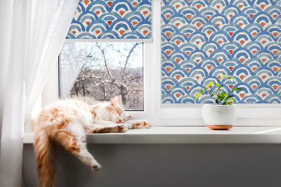 Store intérieur à écailles colorées