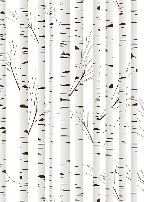 Bouleaux de décoration pour fenêtre intérieur