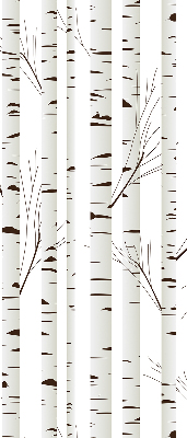 Bouleaux de décoration pour fenêtre intérieur