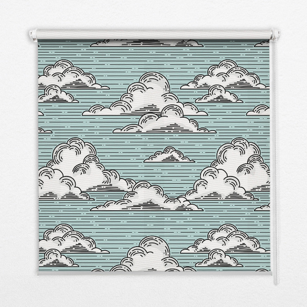 Store intérieur fenêtre nuages