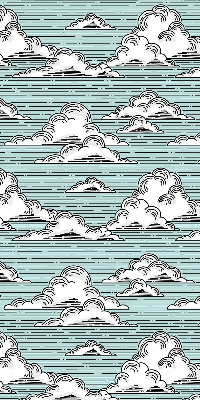 Store intérieur fenêtre nuages