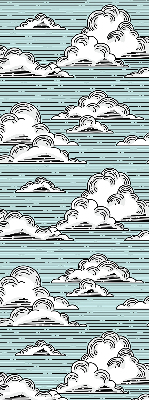 Store intérieur fenêtre nuages