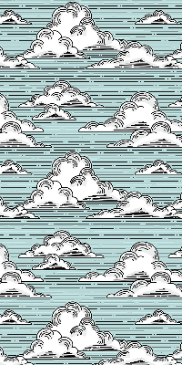 Store intérieur fenêtre nuages