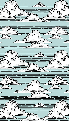 Store intérieur fenêtre nuages
