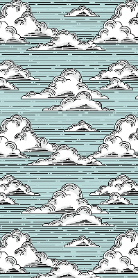 Store intérieur fenêtre nuages