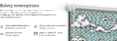 Store intérieur fenêtre nuages