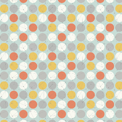 Store intérieur fenêtre avec points reliés par des lignes sur des cercles