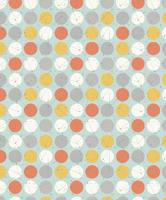 Store intérieur fenêtre avec points reliés par des lignes sur des cercles