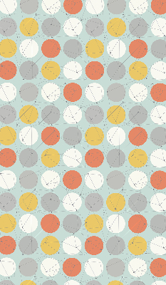 Store intérieur fenêtre avec points reliés par des lignes sur des cercles