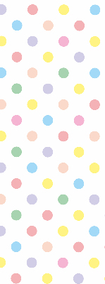 Store enrouleur à points colorés