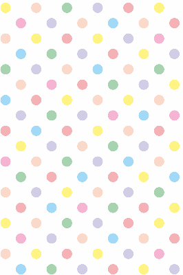 Store enrouleur à points colorés