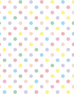 Store enrouleur à points colorés