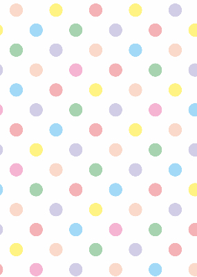 Store enrouleur à points colorés
