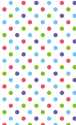 Store intérieur avec points colorés