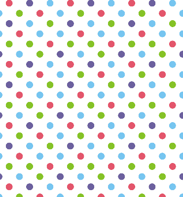 Store intérieur avec points colorés