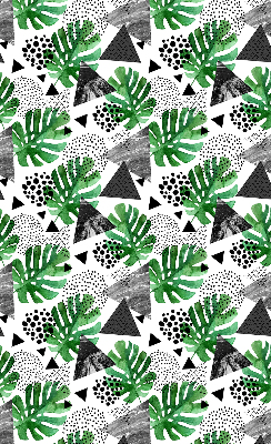 Store intérieur feuilles, triangles et points