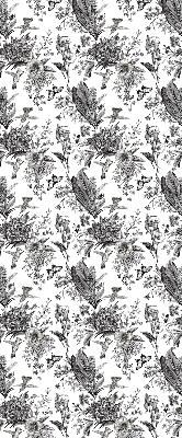 Store intérieur fenêtre nature dessinée