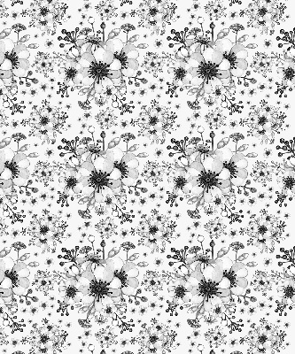 Store intérieur avec motif de fleur dessinée