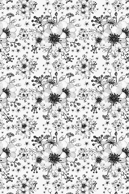 Store intérieur avec motif de fleur dessinée