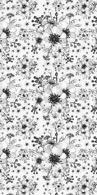 Store intérieur avec motif de fleur dessinée
