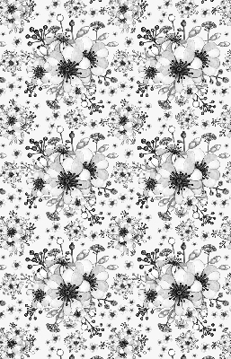 Store intérieur avec motif de fleur dessinée