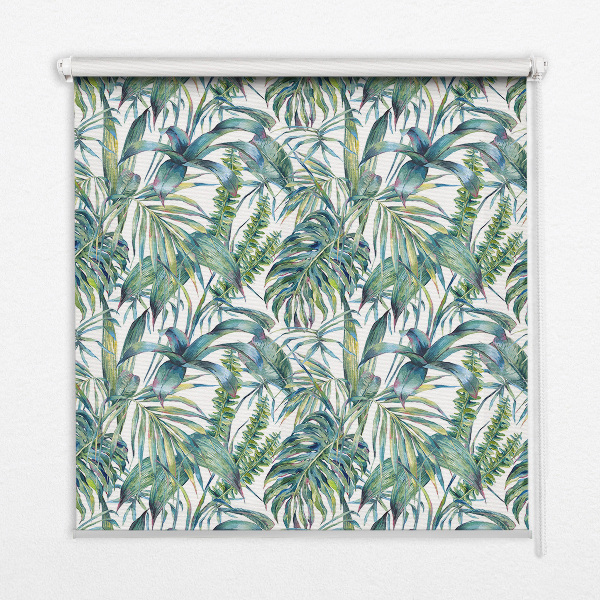 Store enrouleur feuilles tropicales