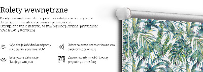 Store enrouleur feuilles tropicales