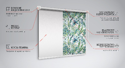 Store enrouleur feuilles tropicales