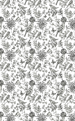 Store enrouleur oiseaux et plantes dessinés