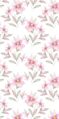 Store enrouleur fleurs roses