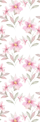 Store enrouleur fleurs roses