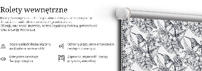 Store intérieur à fleurs dessinées