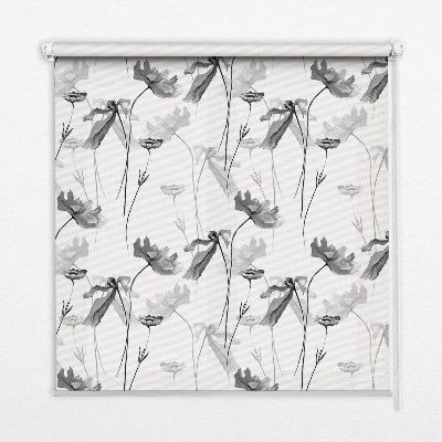 Store enrouleur fleurs dessinées