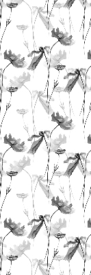 Store enrouleur fleurs dessinées
