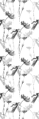Store enrouleur fleurs dessinées
