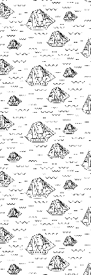 Store intérieur fenêtre pour navires dessinés