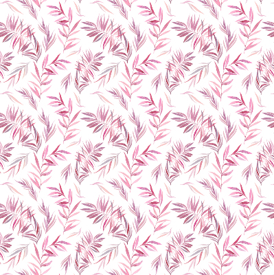 Store intérieur feuilles roses